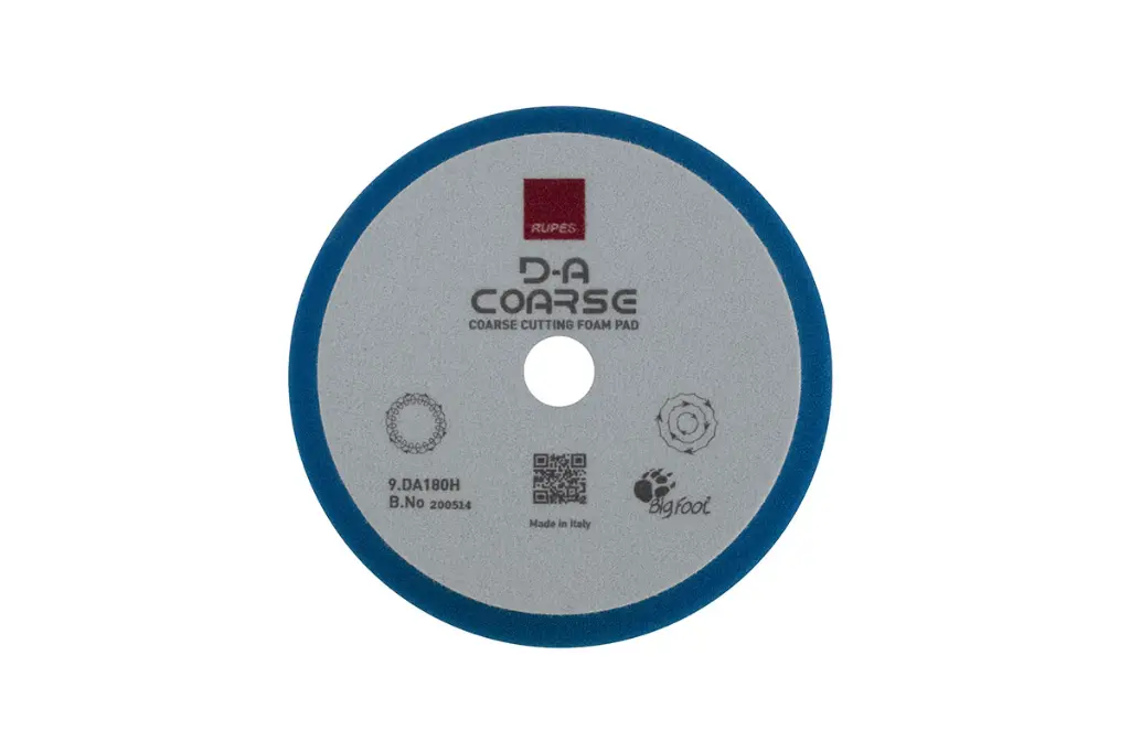 RUPES D-A Heavy Cut Blue Foam Polishing Pad 150mm 5 Inch / سفنجة تلميع خشنة دول اكشن ماركة روبيس موديل D-A Coarse ايطالي - مقاس 5 بوصة (لون أزرق)