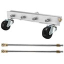 وحدة من الفولاذ المقاوم للصدا لتنظيف شاسية السيارة الملاكي من الاسفل 250 بار