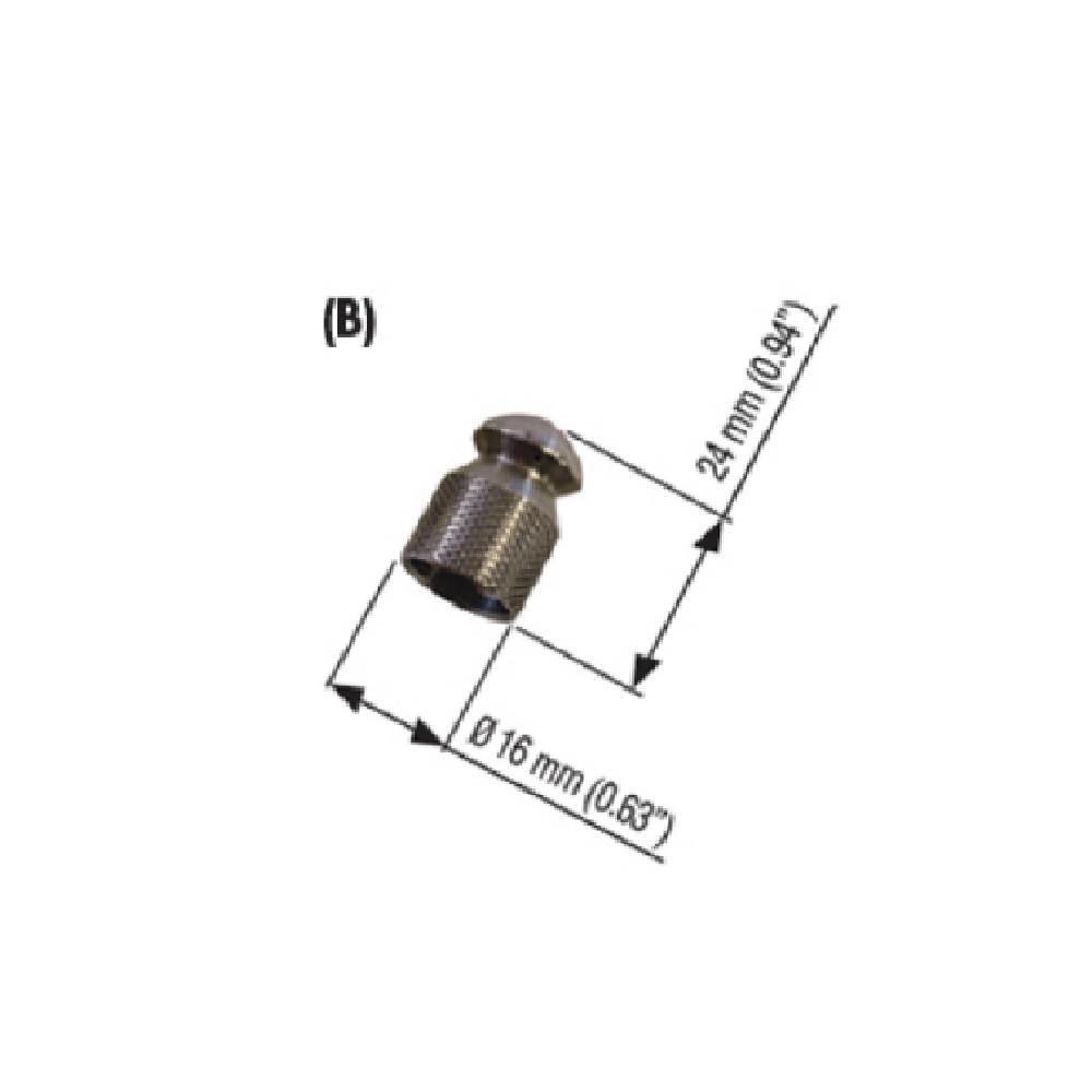 MV Stainless Steel Sewer Nozzle (Size 045) 350 Bar 4 Holes 1/4 Inch