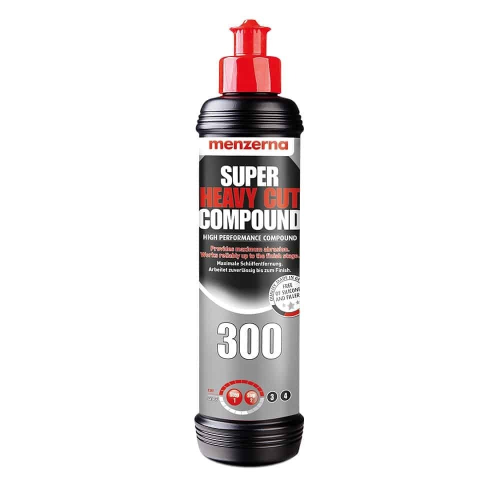 MENZERNA Super Heavy Cut Compound 300 - 250ml The Ultimate Abrasive Polish For Maximum Sanding Removal Further Improved