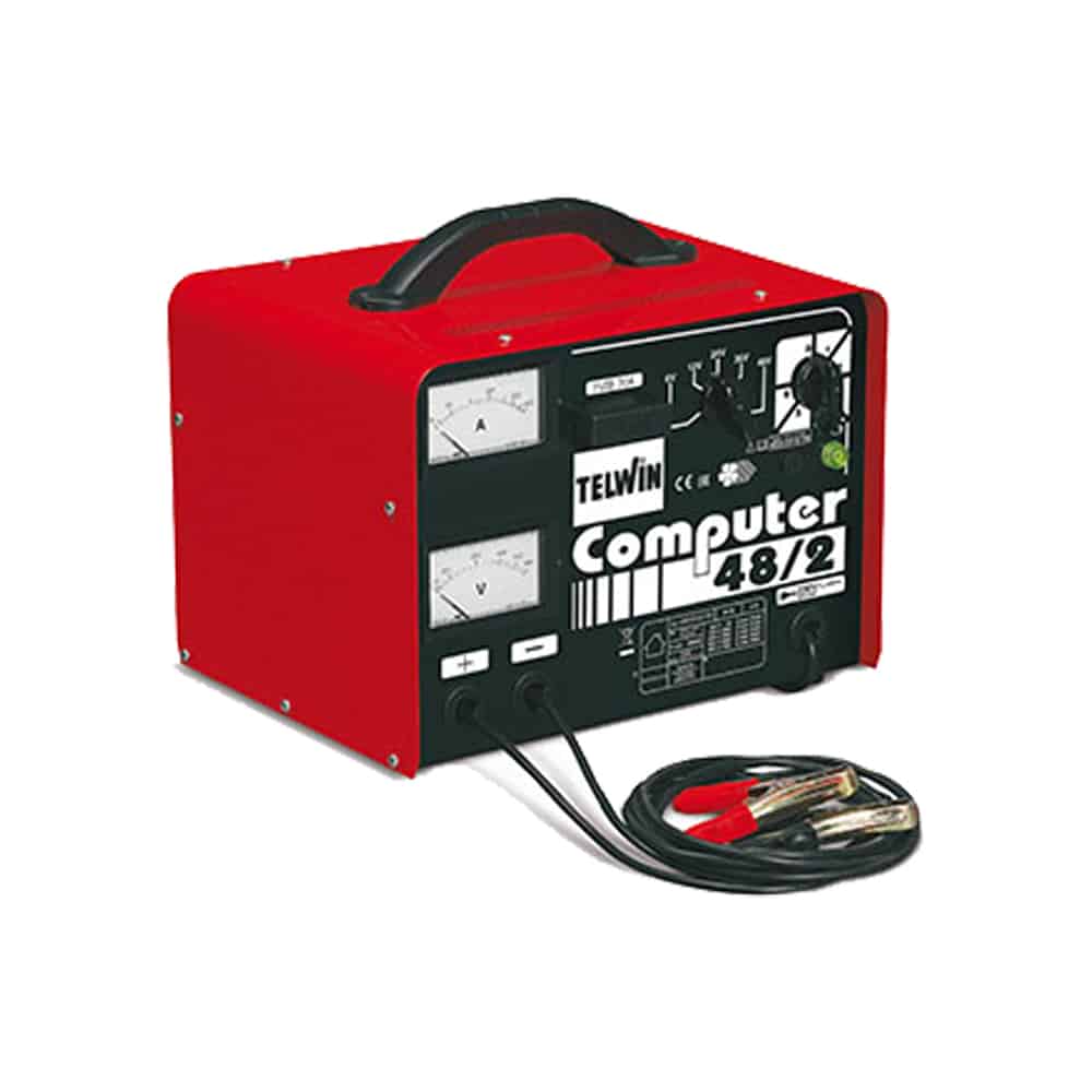 TELWIN COMPUTER 48/2 PROF Portable Electric Battery Charger 6V+12V+24V+48V 1000 Watt 30A