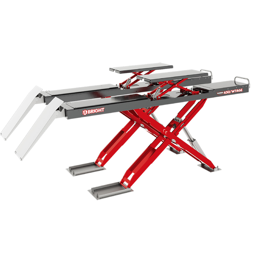 BRIGHT 4.5 Ton Ultra-Thin Wheel Alignment Scissor Lift GAMMA 450/WT46E
