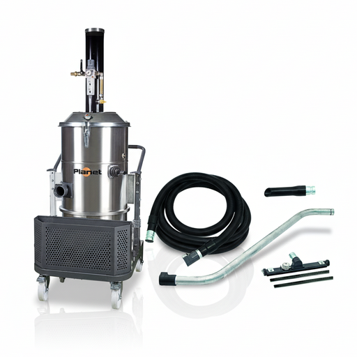 [110122] IPC PLANET 300S PN ATEX – Professional Explosion-Proof Industrial Dry Vacuum Cleaner (Air-Powered) + Anti-Static Tool Kit Ø70mm