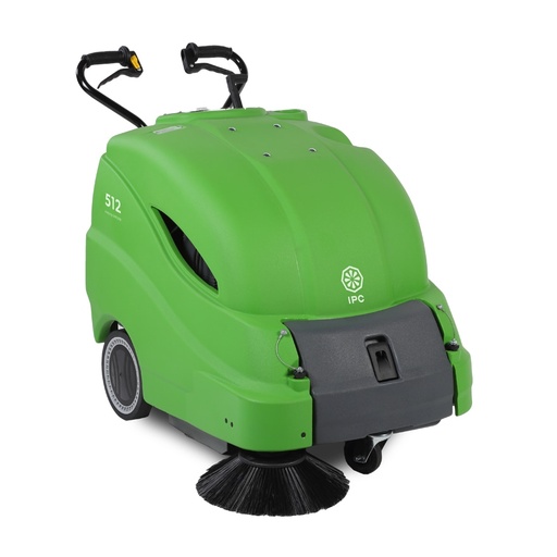 [CIWSXX00010] IPC 512 ET Walk-Behind Industrial Floor Sweeper - 12V, 50L, 27.5Inch Cleaning Path