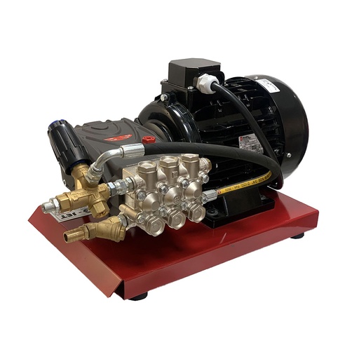 [10213] مجموعة غسيل ثابتة انتربامب ايطالي 10حصان 200بار 380 فولت لون اسود INTERPUMP/ G.JET 21/200