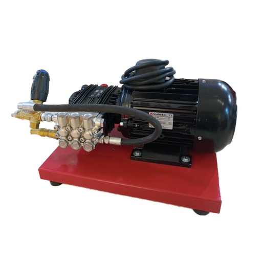 [10296] مجموعة غسيل ثابتة أودو ايطالي 10حصان 250بار 380 فولت لون اسود UDOR/ U.JET 15/250