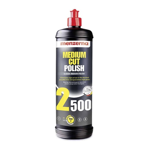[1302116] كمبوند تلميع مينزيرنا الماني 2500 عبوة 1 لتر Medium Cut Polish 2500