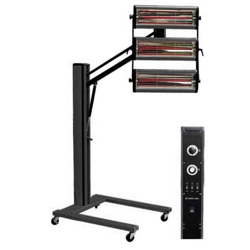 [13021221] HORNET LD-3AL Infrared Paint Curing Lamp For Detailing & Workshop 3300W 3 Lamps With Stand