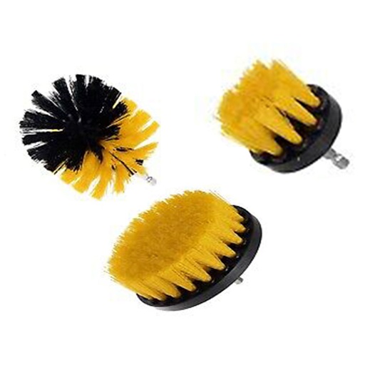 [130447] BROTHERS Carpet Brush Set With Drill Attachment (3Pcs)