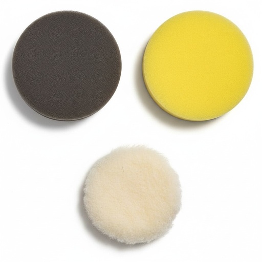 [130442] BROTHERS 3 Step Dual Action Foam Buffing Polishing Pads Set 3 Inch (Heavy/Medium/Finish)