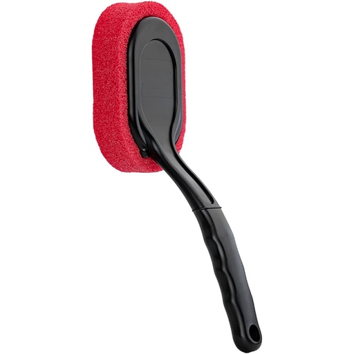 [1303417] يد بلاستيك برازرز لون اسود سفنجة ياباني حمراء لتلميع الكاوتش BR/RED*BLACK JAPAN BRUSH