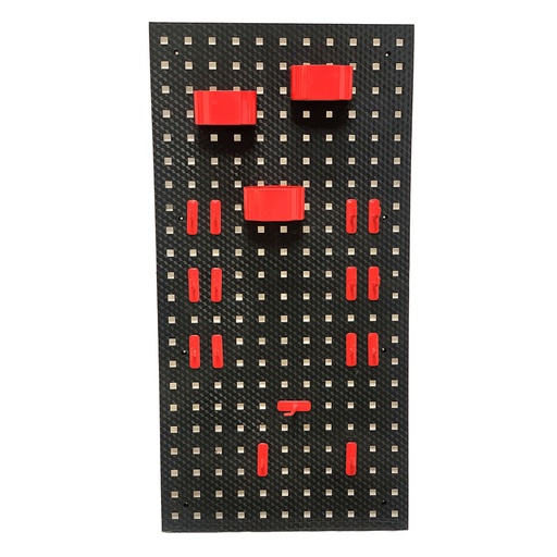 [130455] BROTHERS Empty Wall-Mounted Detailing & Workshop Tools Board With 15 Pcs Hook Kit 90*45cm