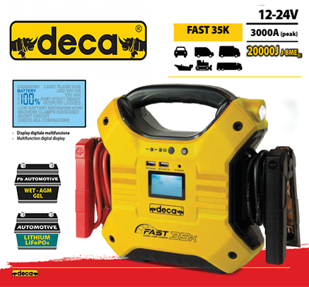 [ESPBXX00002] DECA FAST 35K Jump Starter & Power Bank With Lithium Battery - 35000mAh