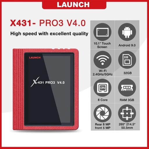 [CSDSXX00003] LAUNCH X-431 PRO3 Multi-System Diagnostic & Service Tool - 3 Years Free Update