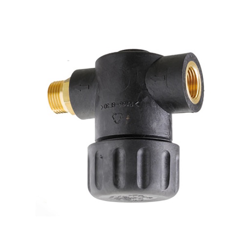 [7051] فلتر مياة 1/2 بوصة ايطالي غطاء بلاستيك خارجي - شبكة ستانلس ستيل داخلي  MV18