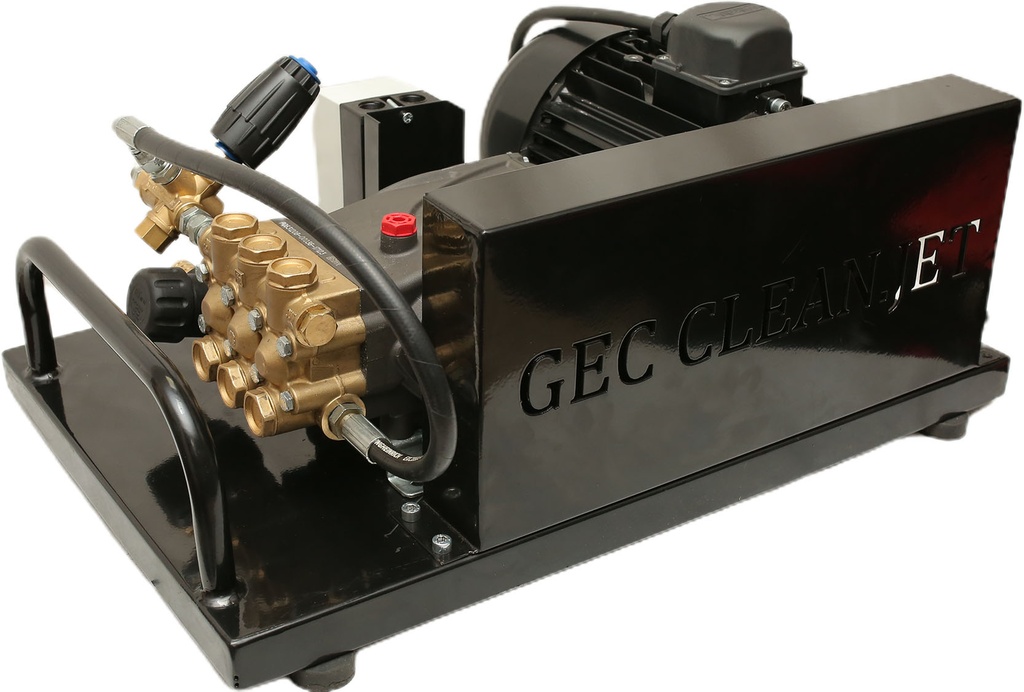 GEC G.JET MALE POWER CLEAN 15/200 Belt Driven High Pressure Washer 200Bar 7.5HP 15L/Min 380V (Black)