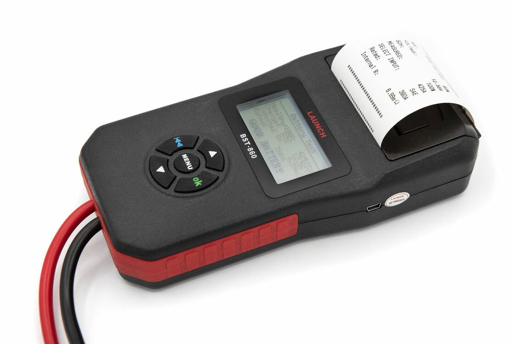 LAUNCH BST-860 Portable Digital Battery System Tester With Built In Printer For 6-12-24V Battery
