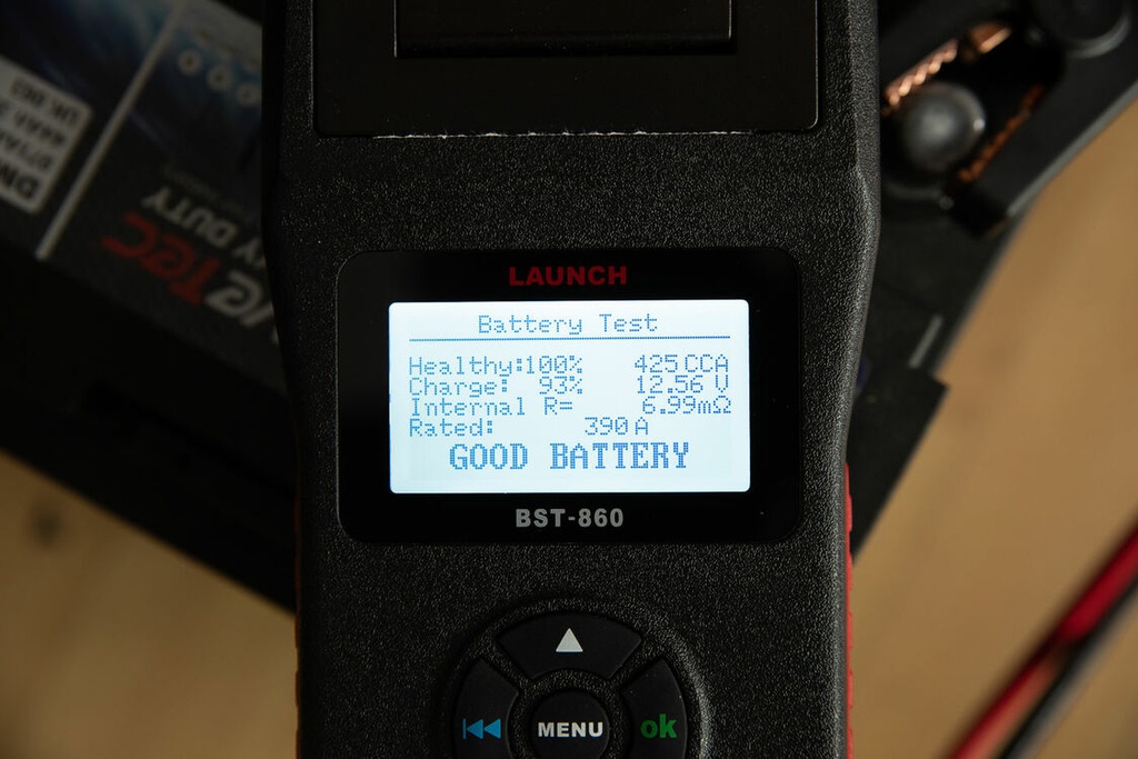 LAUNCH BST-860 Portable Digital Battery System Tester With Built In Printer For 6-12-24V Battery