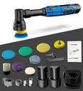 BROTHERS Dual Action & Rotary Cordless Polisher With 2 Battery 12V 1.5/3Inch 3/12mm Throw 800W