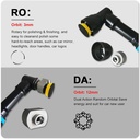 BROTHERS Dual Action & Rotary Cordless Polisher With 2 Battery 12V 1.5/3Inch 3/12mm Throw 800W