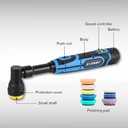 BROTHERS Dual Action & Rotary Cordless Polisher With 2 Battery 12V 1.5/3Inch 3/12mm Throw 800W