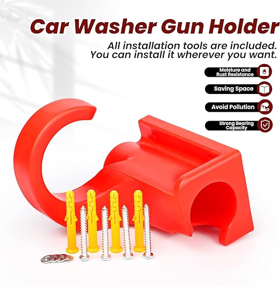 يد برازرز حمراء لتعليق مسدس الغسيل BR/GUN HANGER