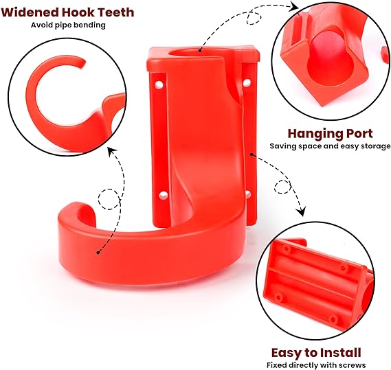 يد برازرز حمراء لتعليق مسدس الغسيل BR/GUN HANGER
