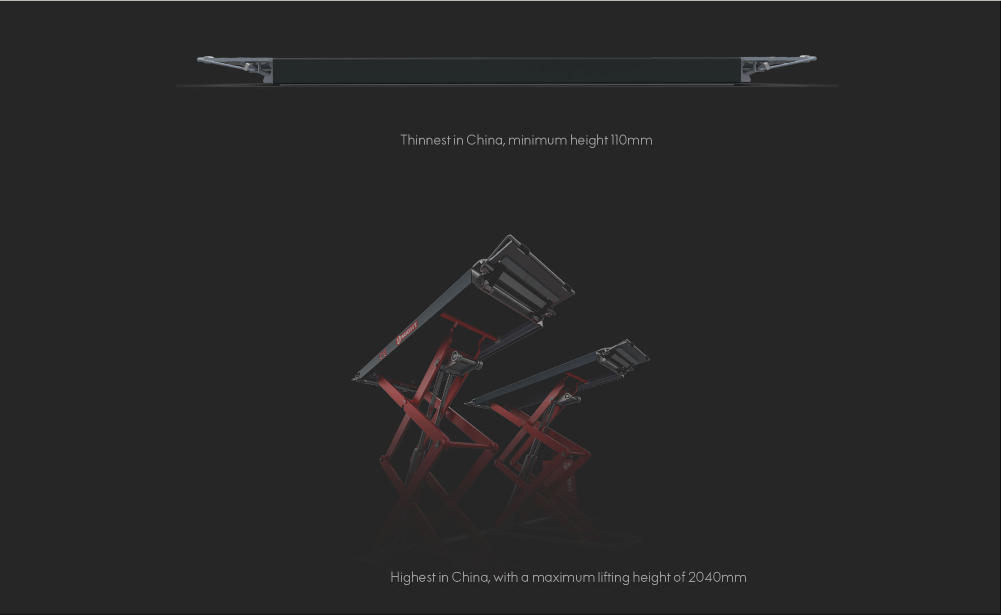 BRIGHT 3 Ton Ultra-Thin Scissor Lift SIGMA 300E