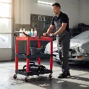 BROTHERS 3-Tier Tools Cart Trolley - Detailing Trolley (GEN1) ترولي كاركير برازارز متحرك (جيل أول) 3 رف BR/TOOL VEHICLE G1