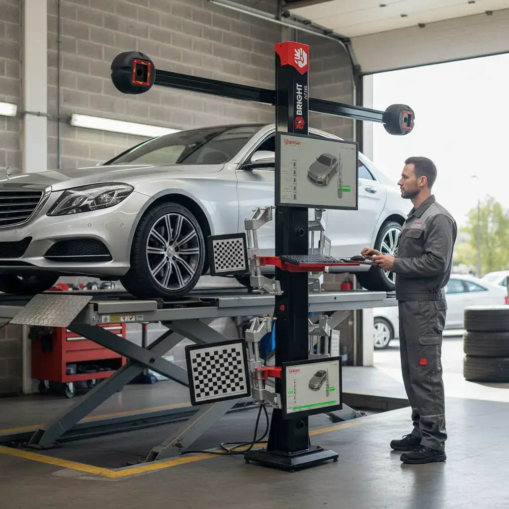 BRIGHT 3D Wheel Alignment Machine A730E جهاز ضبط زوايا ثلاثي الابعاد برايت BRIGHT/A730E