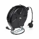 BROTHERS Retractable Cable Reel 10M With Plugs (Heavy Duty) بكرة سلك كهرباء برازرز كهرباء 220 فولت + فيشة - 10 متر ذاتية الارجاع
