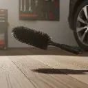 BROTHERS BLACK Wheel, Rim & Engine Brush فرشة برازرز بيد اسود مستقيم لتنظيف الجنوط BR/BLACK HUB BRUSH