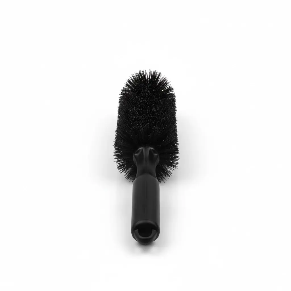 BROTHERS BLACK Wheel, Rim & Engine Brush فرشة برازرز بيد اسود مستقيم لتنظيف الجنوط BR/BLACK HUB BRUSH