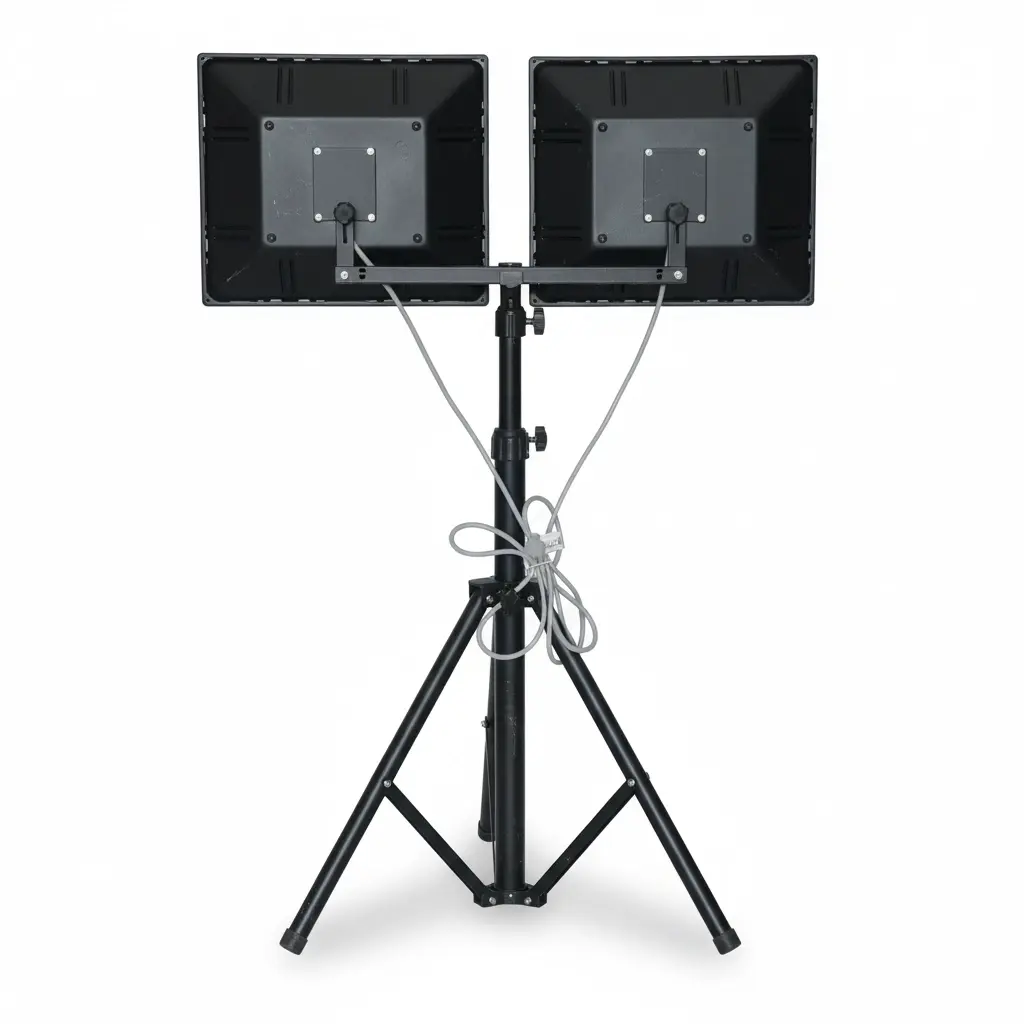 BROTHERS Lighting System For Car Detailing of Inspection & Polish Workshop كشاف ليد 2 عين 50 وات بالستند خاصة شغل النانو كير BR / LACQUER LIGHT+ HOLDER