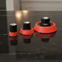 BROTHERS 3 Size For Rotary Polisher Backing Plate Set 3-2-1 Inch طقم قاعدة تثبيت (طاقية) 3 قطع + اسكوتش (1 + 2 + 3 بوصة) BR/1 بوصة,2 بوصة,3 بوصة Back-Up