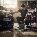 BROTHERS Black Vinyl Gloves Backet - Powder Free 100PCS علبة جوانتي غسيل برازرز لون اسود - 100 قطعة BR/DISPOSABLE GOLVES