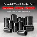 AEROPRO AP7006 10 PCS Shallow Impact Wrench Sockets 11-24mm