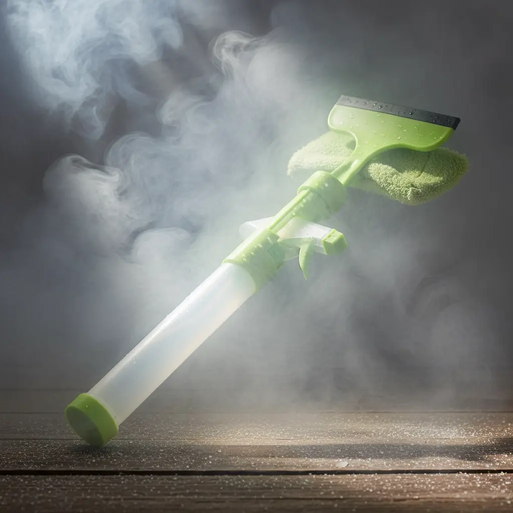 BROTHERS Glass Wiper With Sprayer مساحة زجاج برازرز بيد بلاستيك الوان مختلفة + بخاخة رش BR/T WATER SCRAPING + SPRINKLE