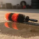 BROTHERS Large Bendable Rim Brush فرشة برازرز اسود*احمر مقاس كبير لتنظيف الموتور و العجل BR/HUB BRUSH XL