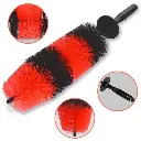 BROTHERS Large Bendable Rim Brush فرشة برازرز اسود*احمر مقاس كبير لتنظيف الموتور و العجل BR/HUB BRUSH XL