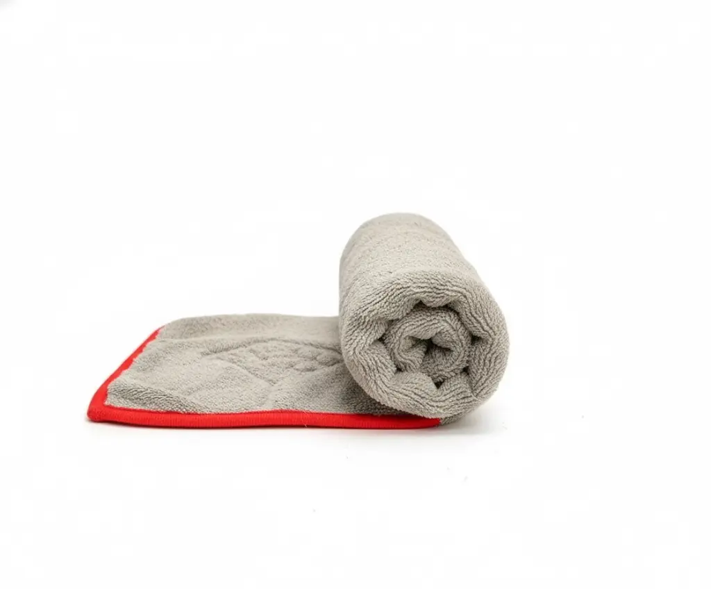 BROTHERS Double Face Super Plush Drying Microfiber Towel 40*40 cm فوطة ميكروفيبر برازرز دبل فاس رمادي*رمادي 40*40 BR-TOWEL/GREY 2F 40x40