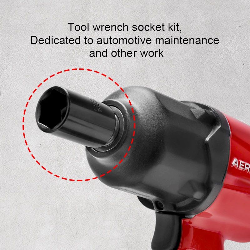 AEROPRO AP7006 10 PCS Shallow Impact Wrench Sockets 11-24mm