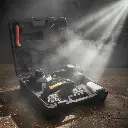 BROTHERS 3in1 Air Compressor With Hydraulic Car Jack Lift 3 Ton With Electric Impact Wrench طقم شنطة شخصي هيفي ديوتي (كوريك تمساح + مسدس فك وربط + كمبروسور) صيني 3 طن يعمل علي ولاعة