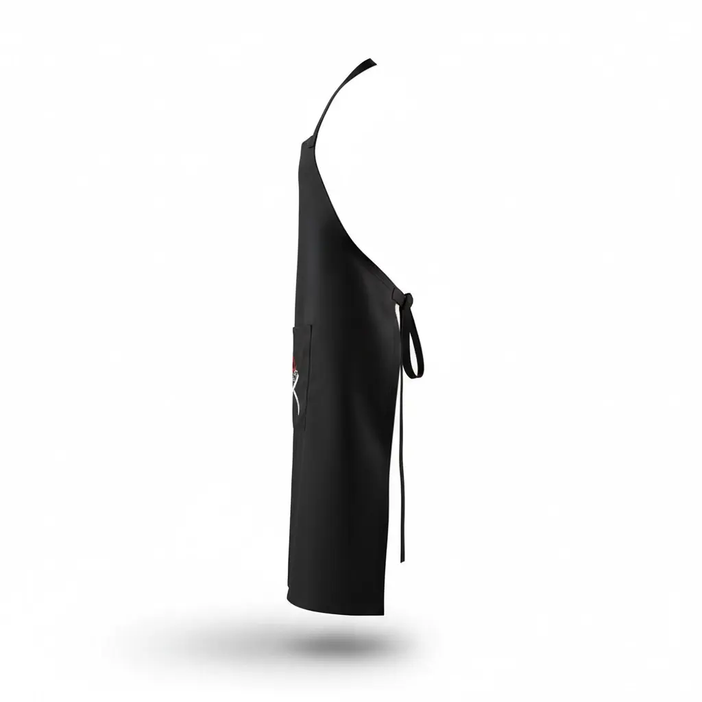 BROTHERS Detailing And Washing Apron بالطو وتوربروف لون اسود للكار كير BR/APRON