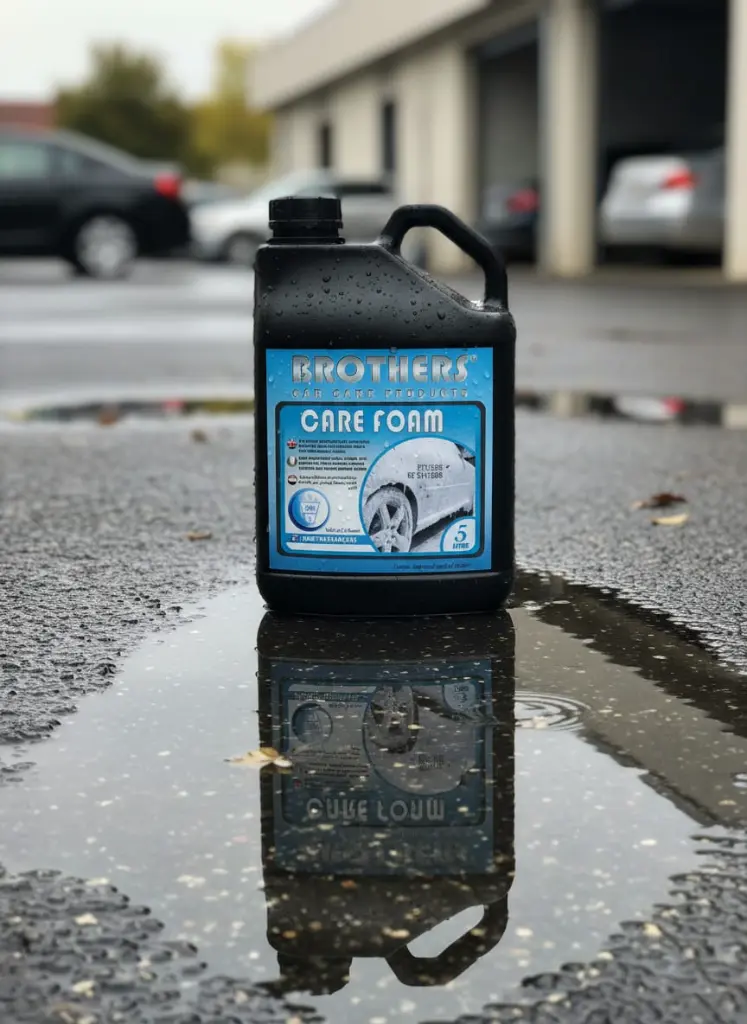 BROTHERS SUPER CARE FOAM 5L Active Foam for Deep Cleansing 1 to 250L Water سوبر كير فوم (عبوة سوداء) شفاف للتنظيف الخارجي للسيارة 5 لتر (1خام:250ماء) BROTHERS/ CARE FOAM 5L
