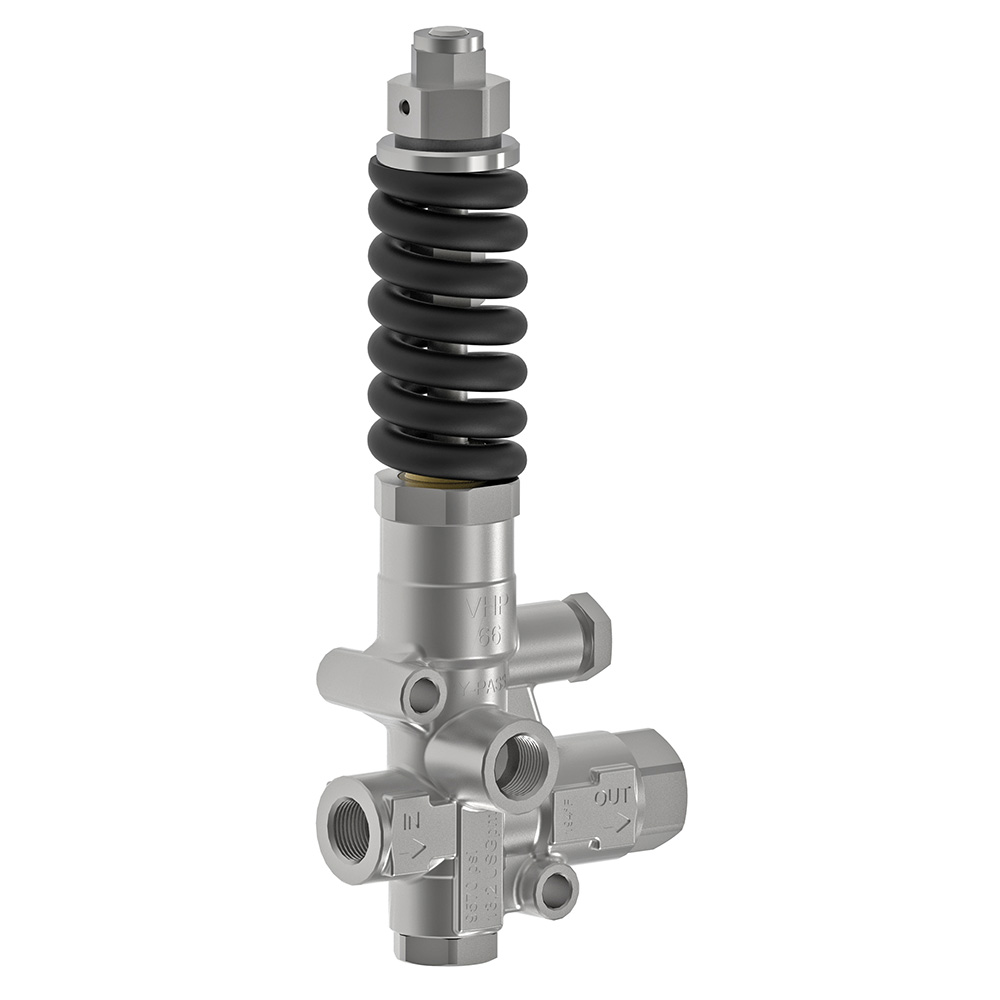 MV VHP66 Stainless Steel Unloader Valve By-pass Without Knob 660Bar 50L/Min (3/8 Inch)