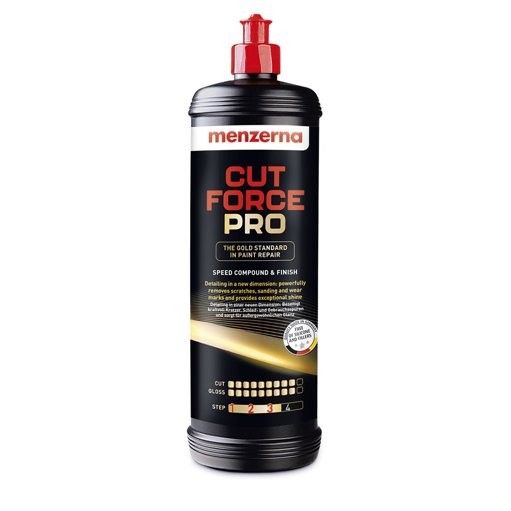 MENZERNA Cut Force Pro - 1L The Gold Standard Polish for Maximum Scratch Removal and Mirror-Like Gloss