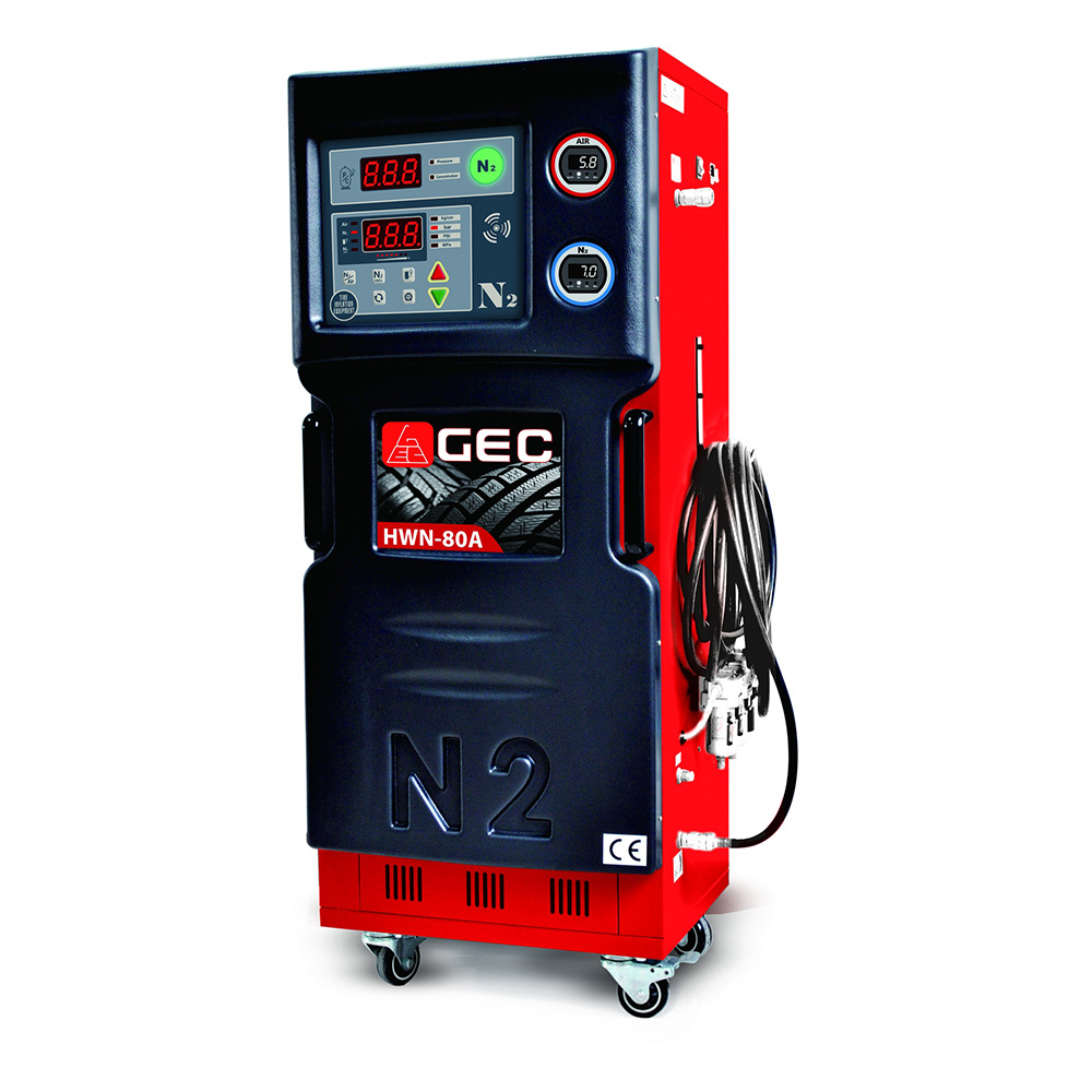 جهاز نيتروجين كاوتش توربو ماركة جي اي سي موديل HWN-80A يزود 4 اطارات في وقت واحد
