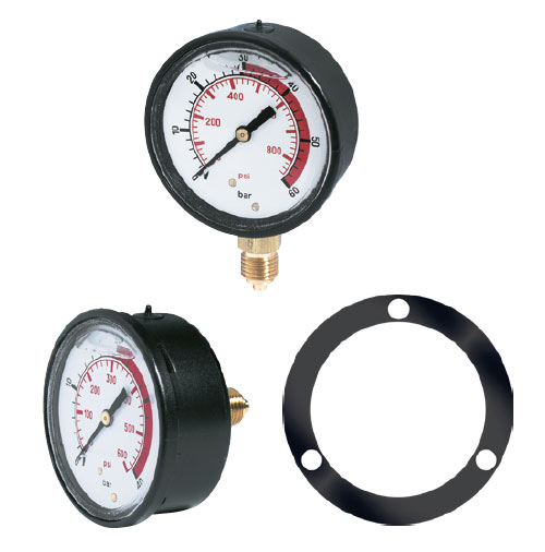 MV PRESSURE GAUGE DN 63 High Pressure Glycerin Gauge 315 Bar 1/4 Inch
