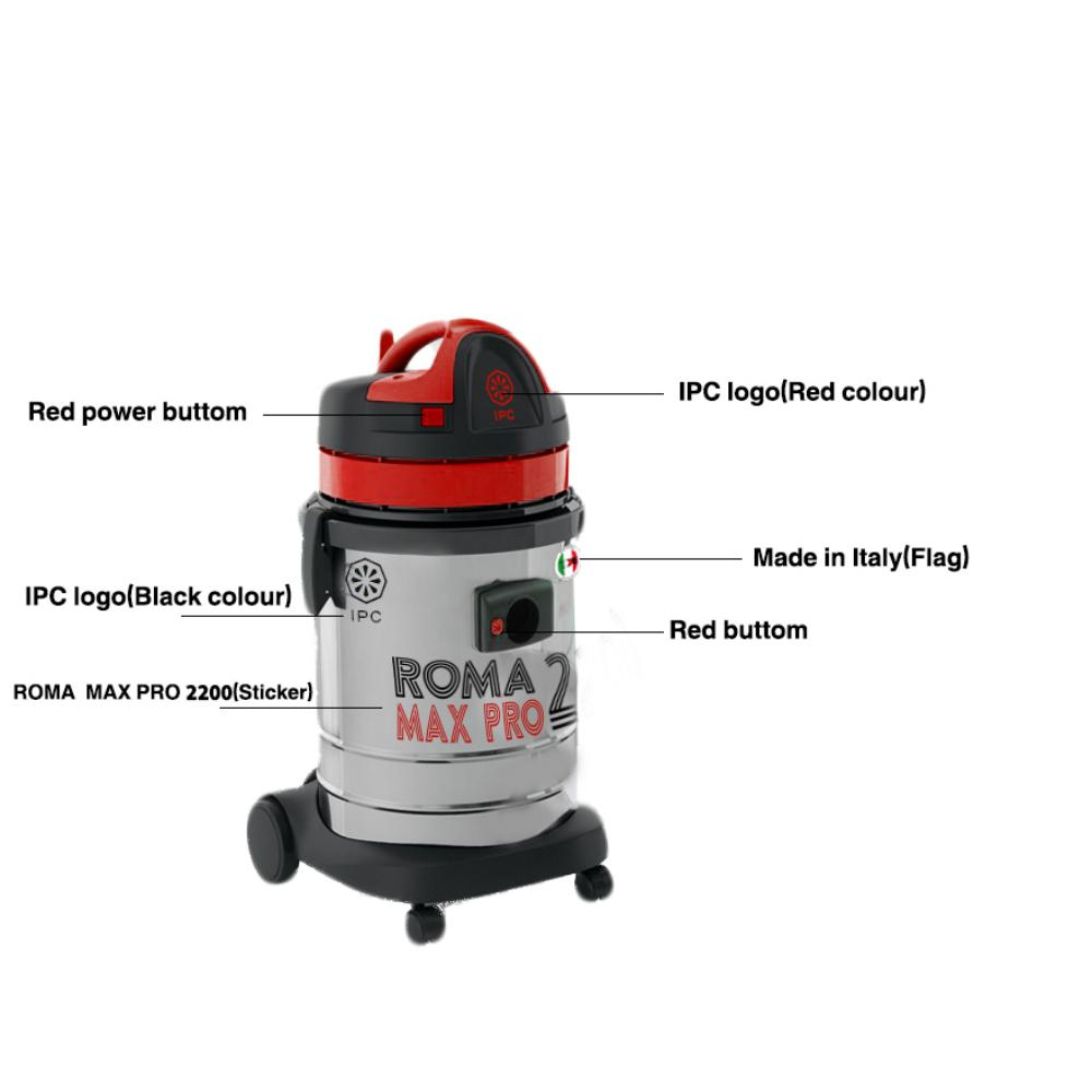 مكنسة داكوتا ايطالي 1600 وات 27 لتر IPC PORTOTECNICA/ROMA 2200 MAX PRO